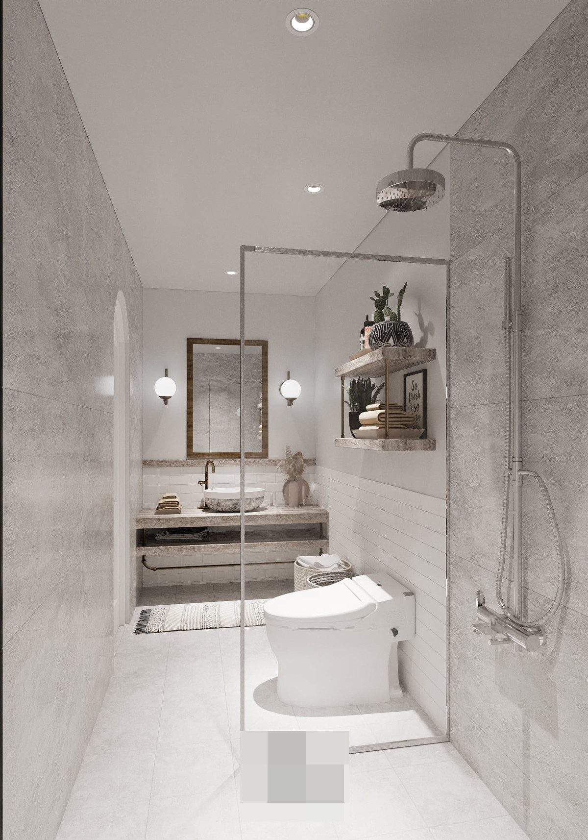 Phòng em bé cũng được bố trí vệ sinh riêng.