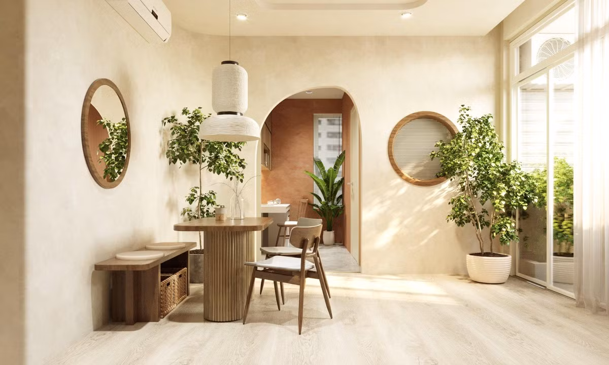 Can ho chua ky uc cua gia chu, ngap mang xanh thien nhien, nang vang