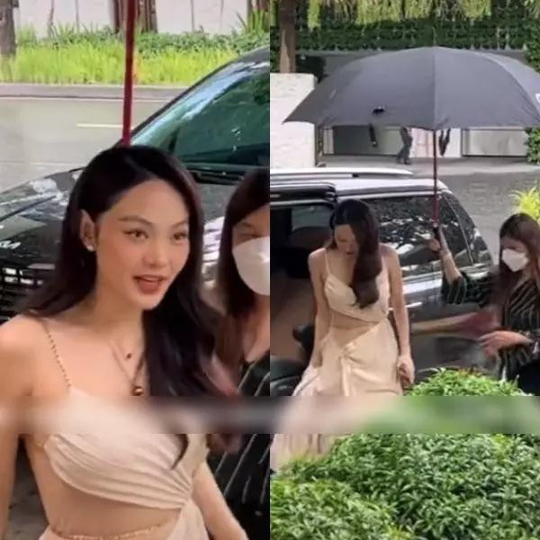 gay cả khi cận ngày cưới, Minh Hằng vẫn xuất hiện với vẻ ngoài bất chấp cam thường.