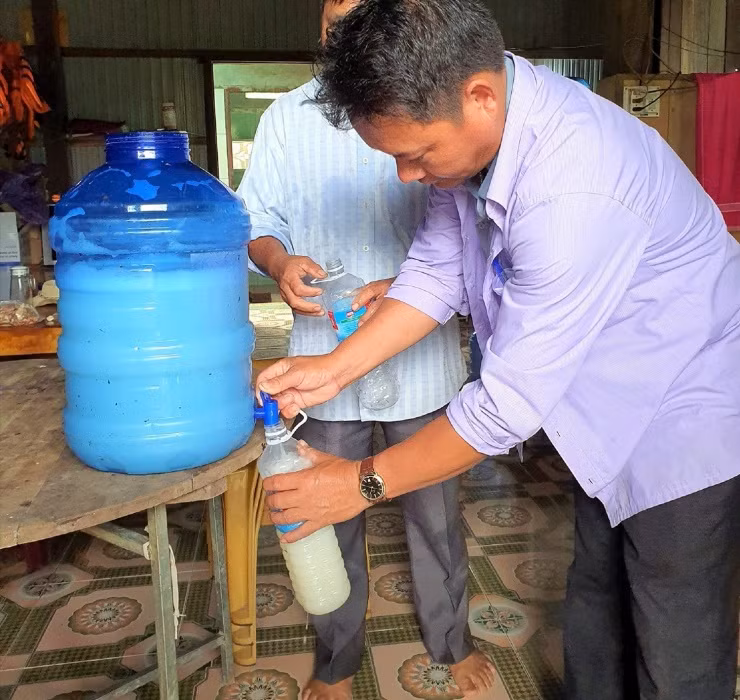 Ngoài ra, một chiếc thang thật cao sẽ là “trợ thủ đắc lực” giúp cho việc thu hoạch rượu trở nên dễ dàng và an toàn hơn.