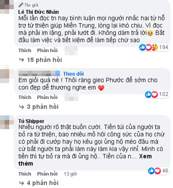 Ba Nhan Vlog bat ngo bi reo ten vao viec tu thien mien Trung-Hinh-4