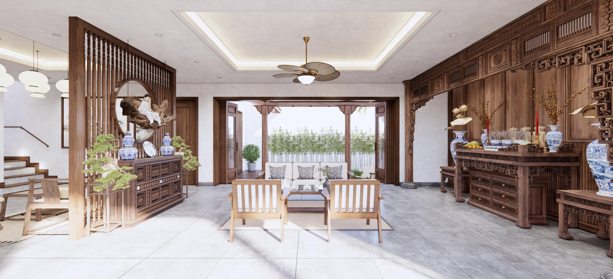 Con gái tặng bố nhà mang kiến trúc bản địa làng gốm - Hình 3 Con gai tang bo nha mang kien truc ban dia lang gom-Hinh-3