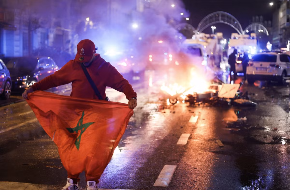 Bao loan o Brussels sau khi Bi thua Maroc tai World Cup 2022