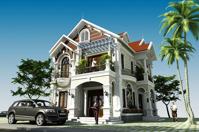 Me dam nhung mau biet thu tan co dien 2 tang-Hinh-2