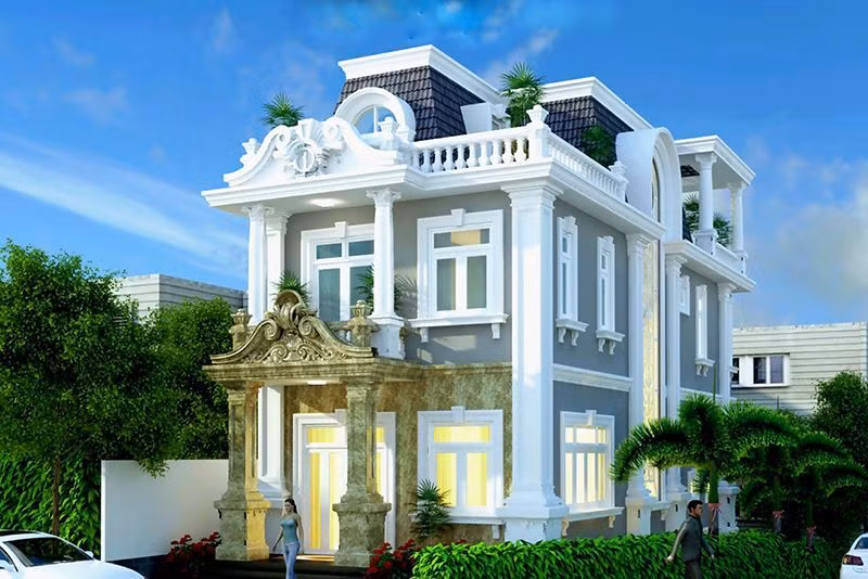 Me dam nhung mau biet thu tan co dien 2 tang-Hinh-10