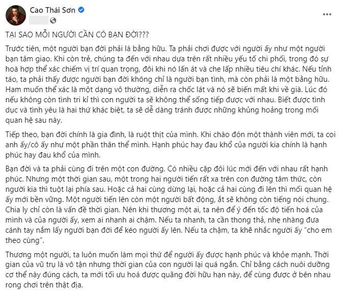 Cao Thai Son dang triet ly tinh yeu, bi che 'dao ly, van vo'-Hinh-5
