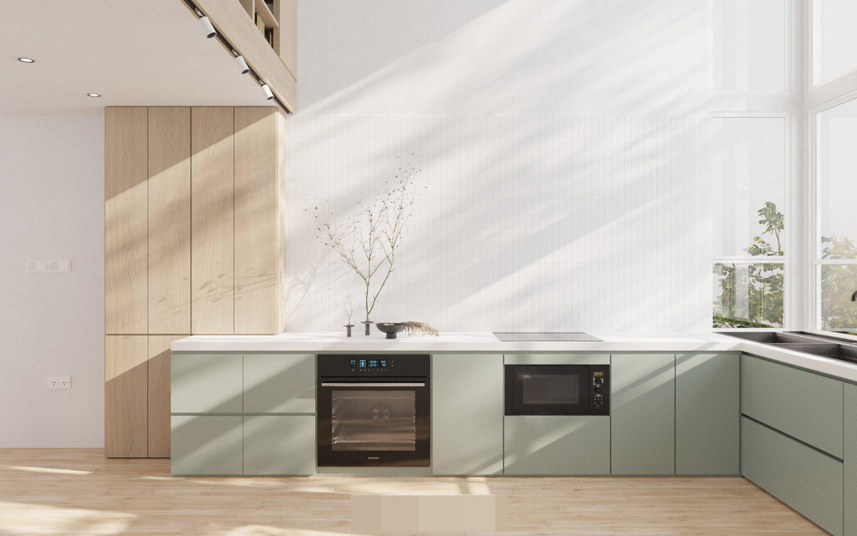 Vẫn với lối thiết kế tối giản và tinh tế, kiến trúc sư Hoàng Công Long đã tạo nên thiết kế tối đa được nhiều không gian nhất trong một diện tích nhỏ với ngân sách hạn hẹp.