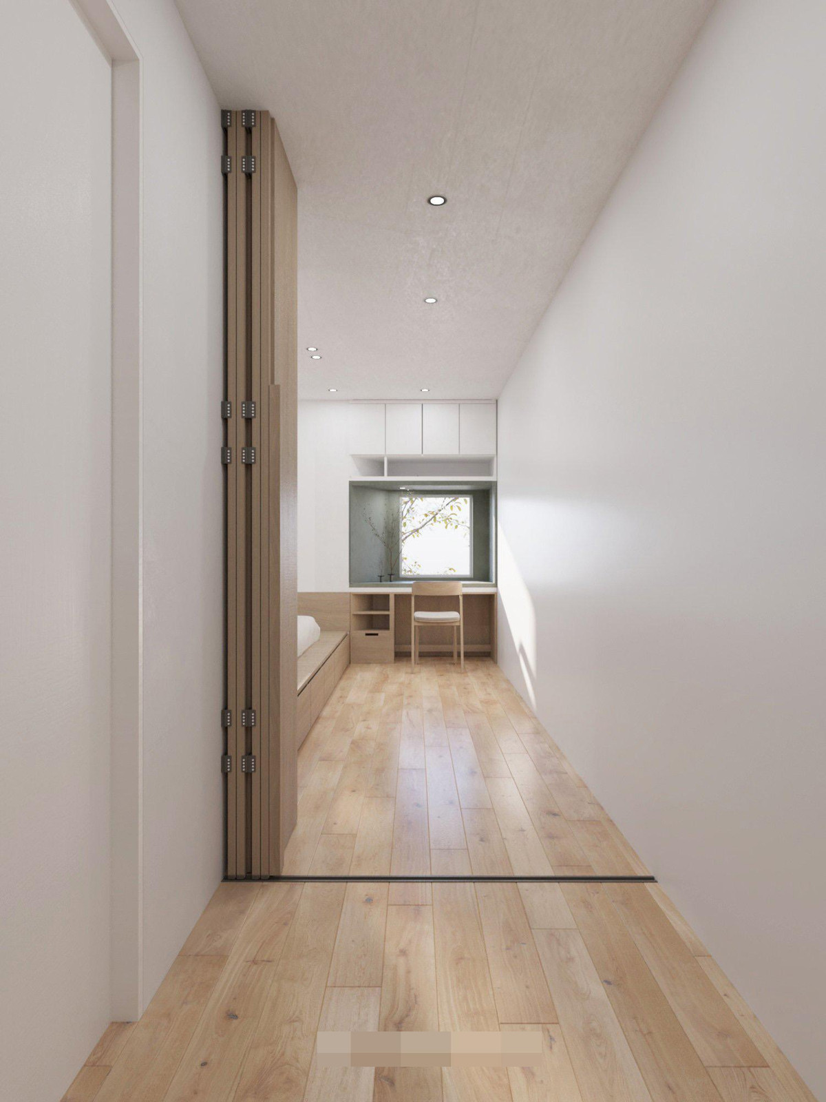 Hệ cửa xếp giúp tối ưu diện tích, giảm sự nặng nề, khô khan cho công trình.