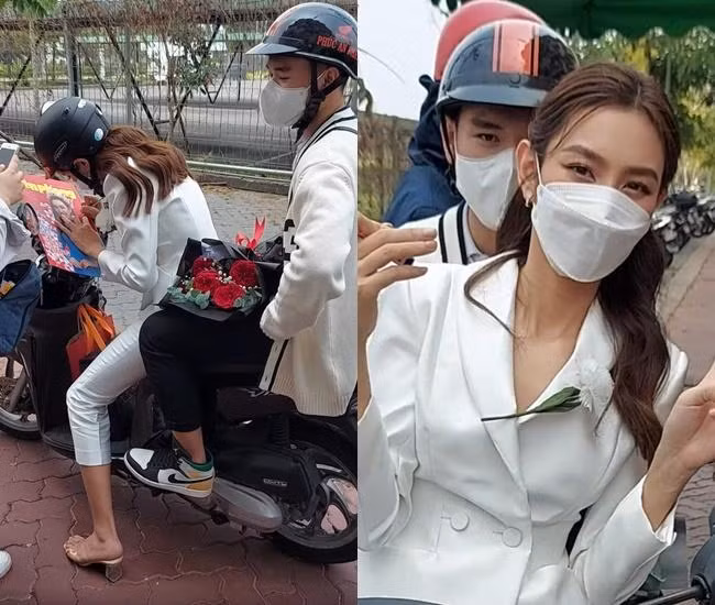 Chay show xe may, Thuy Tien cho tro ly ngoi sau-Hinh-3