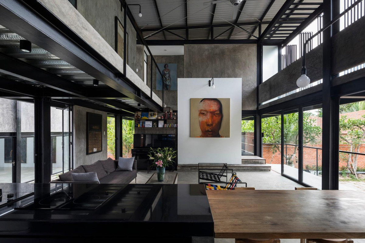 Tất cả các đồ nội thất được thiết kế cẩn thận để phù hợp với ý tưởng của ngôi nhà.