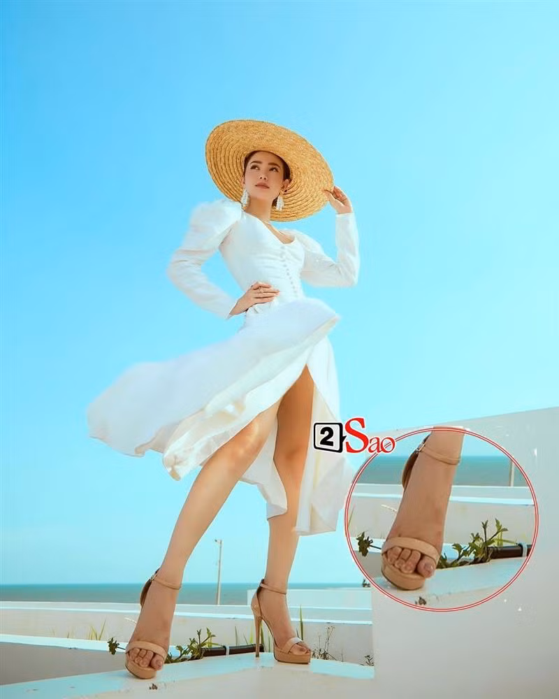 Thế nhưng nhìn bàn chân biến dạng mà thương thay cho Minh Hằng.