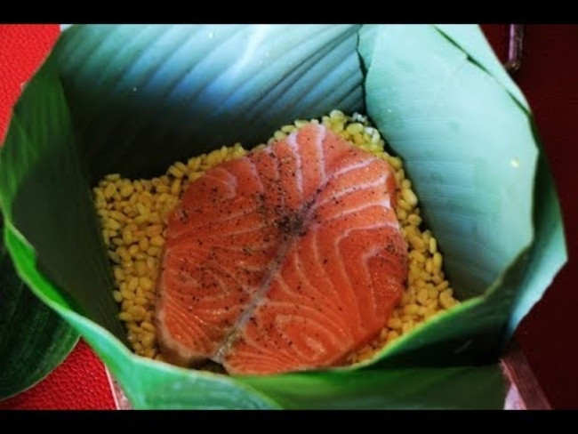 Banh chung nhan ca kho ki la nhat Viet Nam-Hinh-6