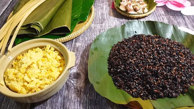 Banh chung nhan ca kho ki la nhat Viet Nam-Hinh-14