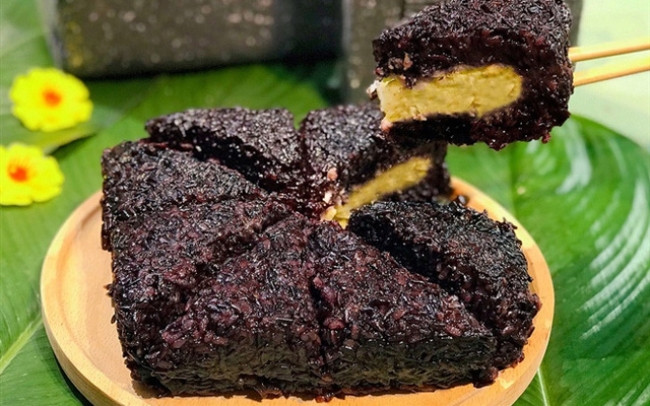 Banh chung nhan ca kho ki la nhat Viet Nam-Hinh-13