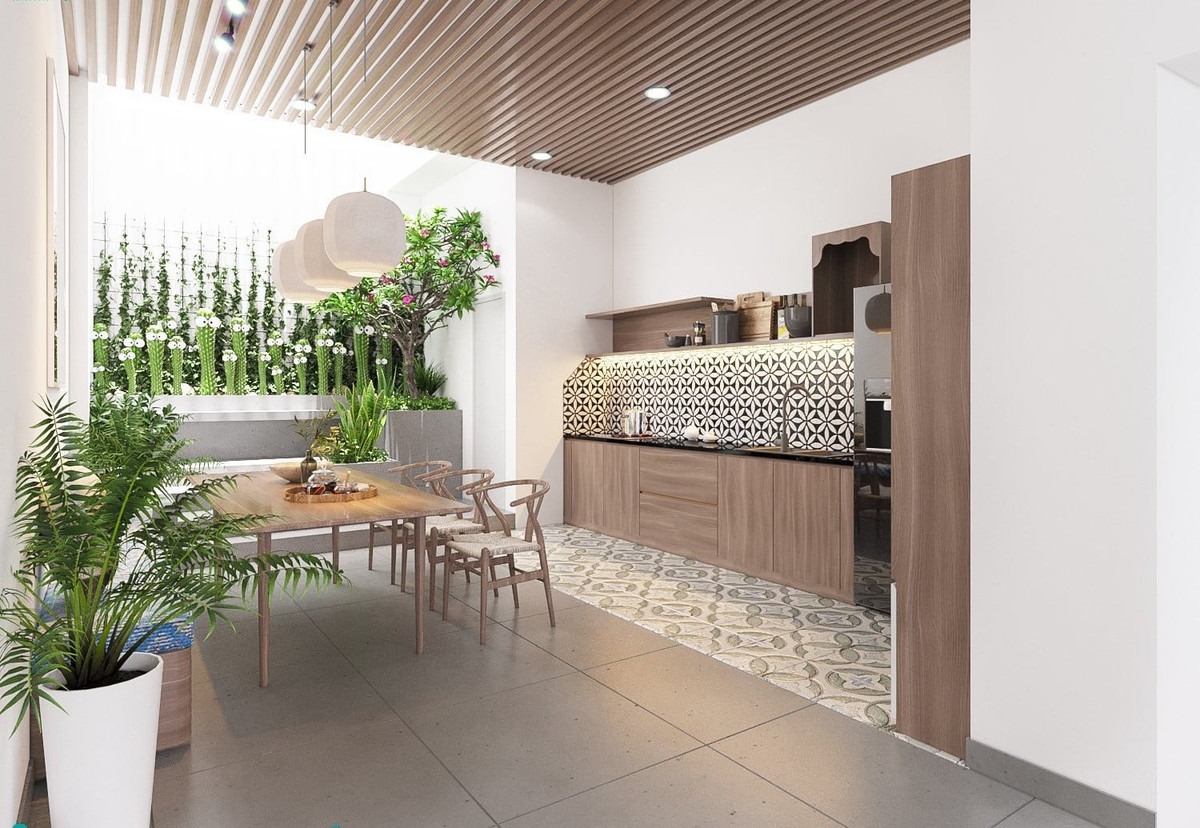 Nhà phố đưa ánh sáng và cây xanh vào nhà, khí tươi tràn ngập - Hình 4 Nha pho dua anh sang va cay xanh vao nha, khi tuoi tran ngap-Hinh-4