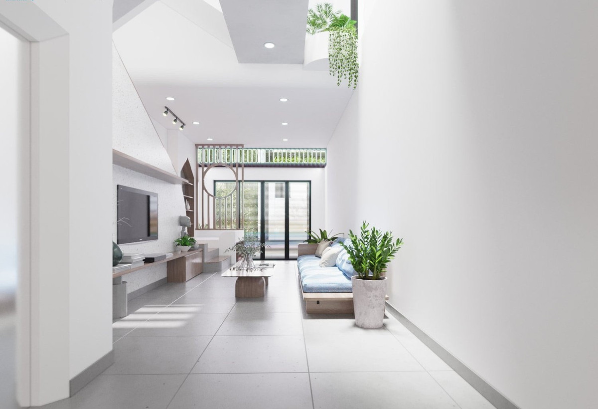 Nhà phố đưa ánh sáng và cây xanh vào nhà, khí tươi tràn ngập - Hình 2 Nha pho dua anh sang va cay xanh vao nha, khi tuoi tran ngap-Hinh-2