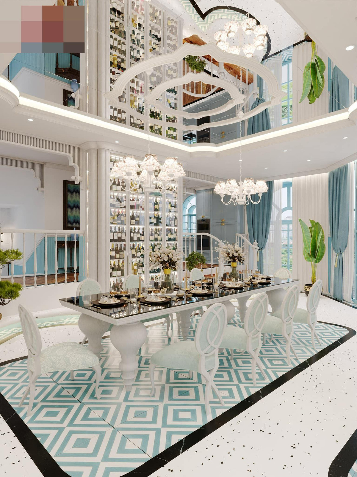 Biet thu ben song Sai Gon duoc bao phu mot 