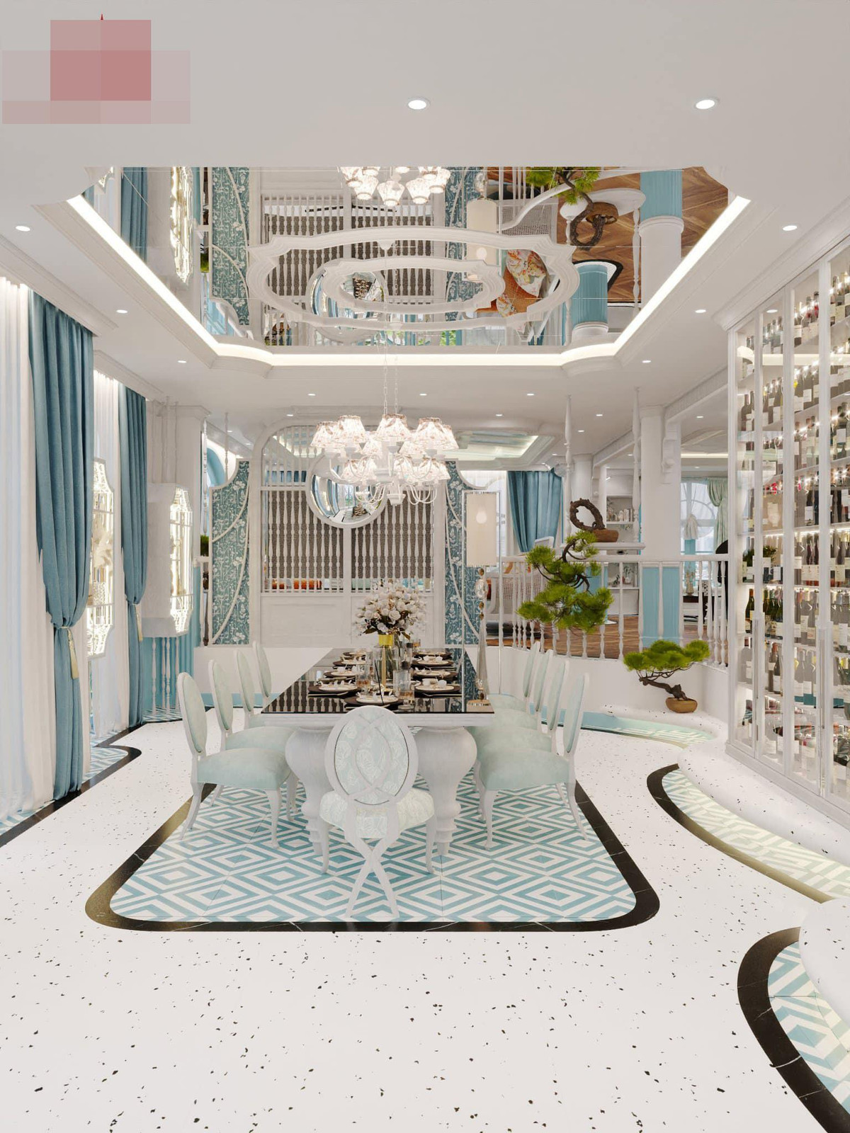 Biet thu ben song Sai Gon duoc bao phu mot 