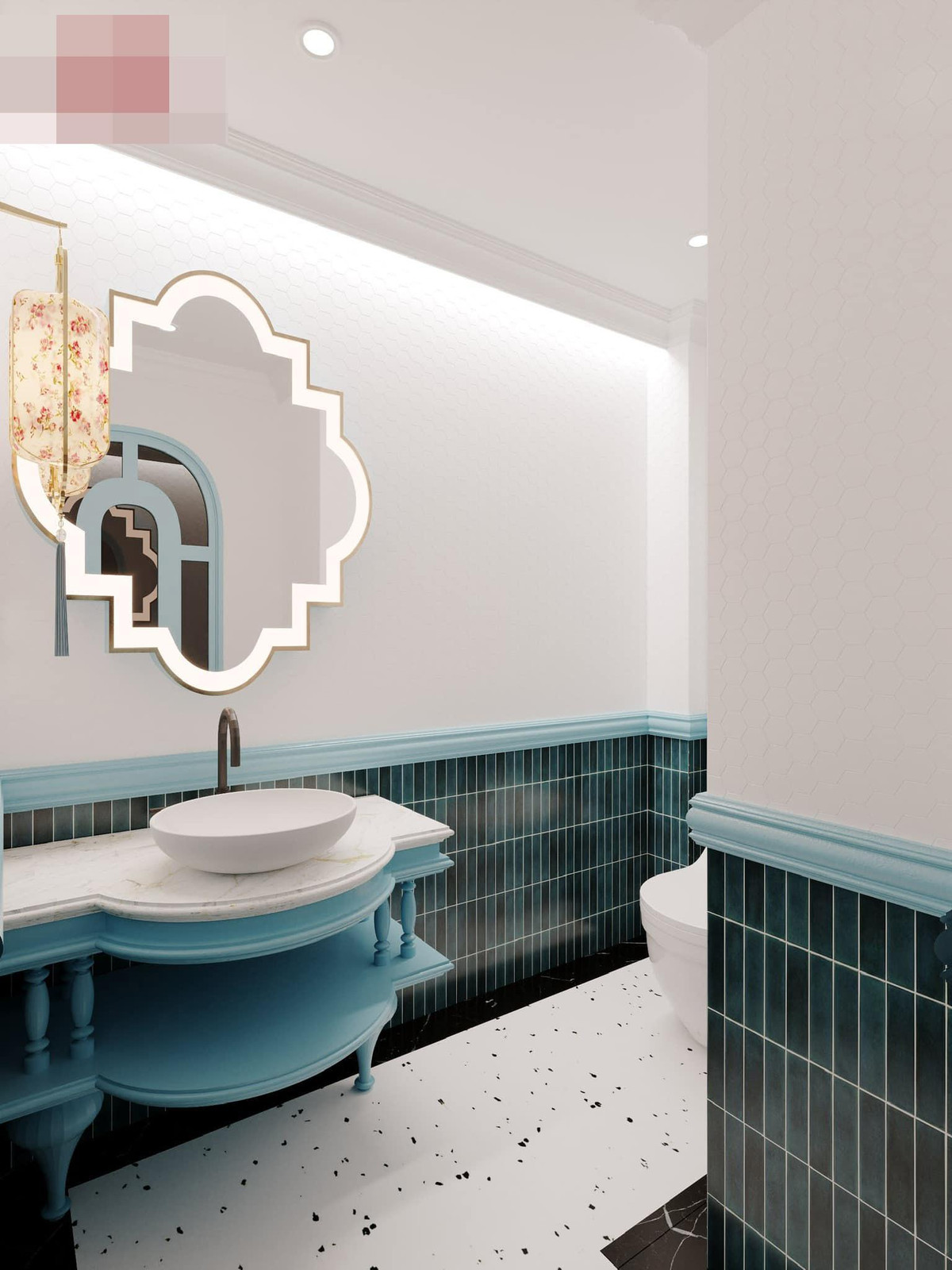 Biet thu ben song Sai Gon duoc bao phu mot 