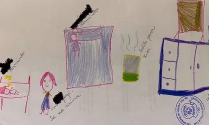 Bé gái vẽ tranh 'lạ', cô giáo 'tá hỏa' nhận ra sự thật chấn động Be gai ve tranh 'la', co giao 'ta hoa' nhan ra su that chan dong