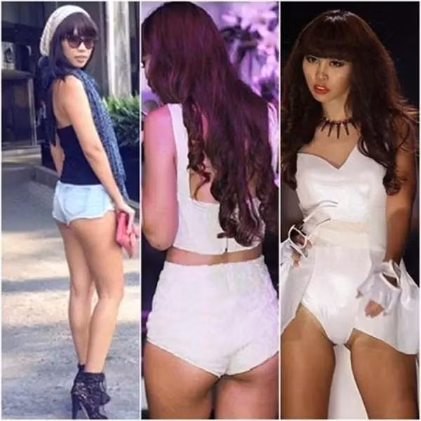 Hà Anh là một trong những người mẫu bốc lửa nhất của showbiz Việt, cô có cả tá những chiếc quần short jeans ngắn đến mức sốc óc.