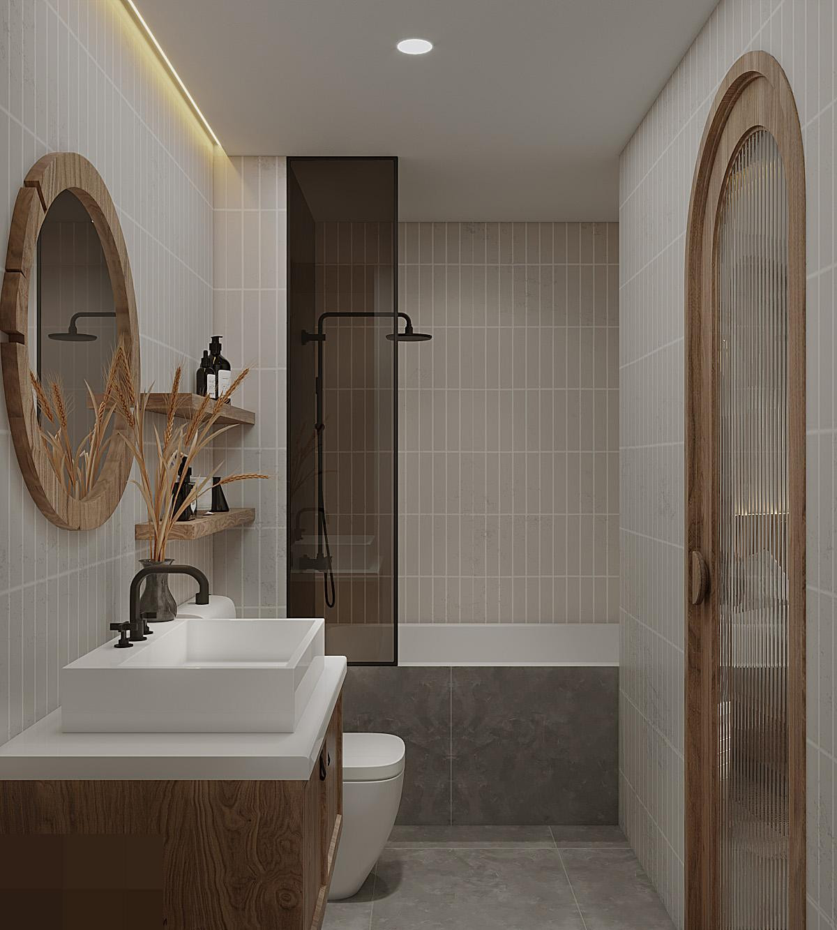 Can ho dep hut mat voi phong cach Japandi, toi gian nhung tien nghi-Hinh-11