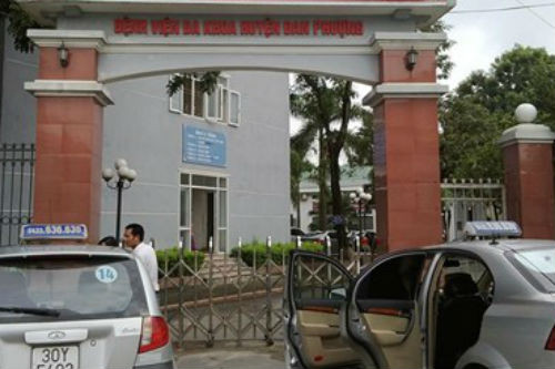 Bệnh viện Đa khoa huyện Đan Phượng, nơi chẩn đoán nhầm bệnh nhân Đinh Thị Tuyết Mai. Ảnh: Lê Phương