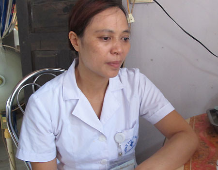 Chị Hoàng Thị Nguyệt, nhân vật chính trong vụ tố cáo nhân bản kết quả xét nghiệm tại BV ĐK Hoài Đức