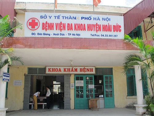 Bệnh viện Đa khoa huyện Hoài Đức, nơi xảy ra vụ nhân bản xét nghiệm gây chấn động dư luận