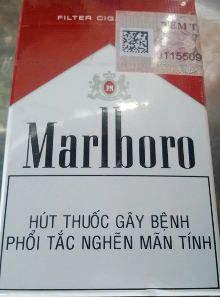 Còn đây là loại thuốc Marlborro (đỏ)