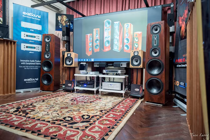 Atlantic Audio và 3D TEK cùng phối hợp set-up hệ thống phòng phim + stereo với loa Legacy Audio, ampli Coda, giải mã exa Sound, music server Aria, dây dẫn Kubala Sosna.