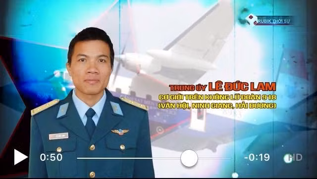 Trung úy Lê Đức Lam - Cơ giới trên không Lữ đoàn 918. (Nguồn: Quốc phòng Việt Nam)