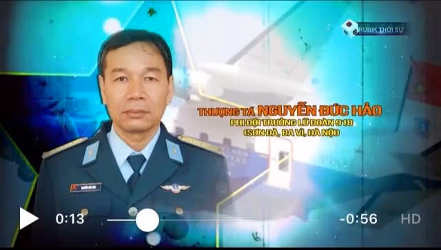 Thượng tá Nguyễn Đức Hảo - Phi đội Trưởng Lữ đoàn 918. (Nguồn: Quốc phòng Việt Nam)