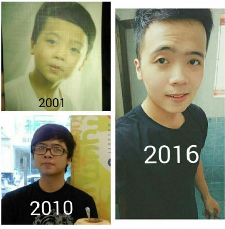 15 năm trôi qua, chàng trai đã lớn nhưng nhiều nét vẫn không hề thay đổi. (Ảnh: FB)