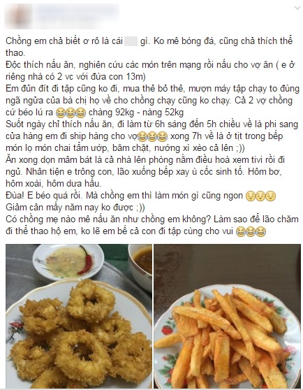 “Ông chồng của năm” không mê Euro, chăm chỉ nấu nướng ảnh 2 “Ông chồng của năm” không mê Euro, chăm chỉ nấu nướng ảnh 2