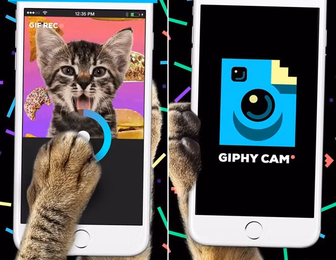  Giphy Cam (miễn phí): đây là ứng dụng tạo ảnh động GIF. Người dùng có thể quay clip ngắn và chọn những phông nền, trang trí cho ảnh động của mình sau đó chia sẻ ảnh qua các mạng xã hội như Facebook hay Twitter.
