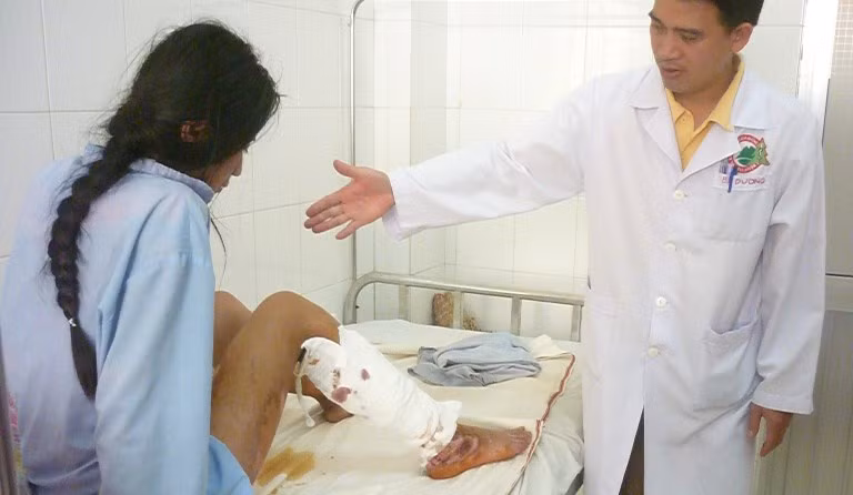 Chị Ma Yến vẫn đang được tích cực điều trị.