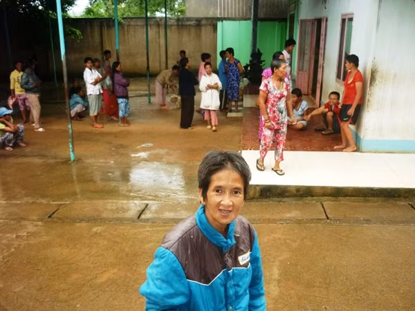 Bệnh nhân trong trại điên nữ.