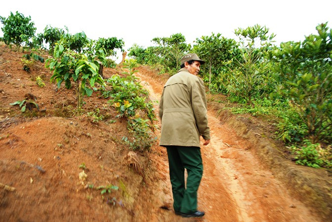 Đường vào đền cổ buôn Sóp