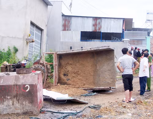 Hiện trường vụ tai nạn thương tâm. Ảnh: VNE