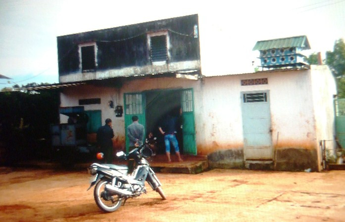 Căn nhà nơi Đàm Thanh Hòa đưa con tin tới ẩn náu tại xã Phi Tô, huyện Lâm Hà.