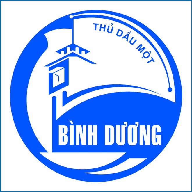 Cổng TTĐT Bình Dương cho biết logo tỉnh có hình ảnh đồng hồ chợ Thủ, tượng trưng công cụ ghi lại quá trình vận động hình thành và phát triển của Thủ Dầu Một, Bình Dương. Ngoài ra, logo còn thể hiện hình ảnh cánh hoa dầu, gắn với tên gọi Thủ Dầu Một, hình ảnh bình gốm sứ, đại diện ngành nghề truyền thống của tỉnh, hình ảnh vi mạch, chiếc chén đựng "vàng trắng" cao su... Ảnh: Cổng TTĐT Bình Dương.
