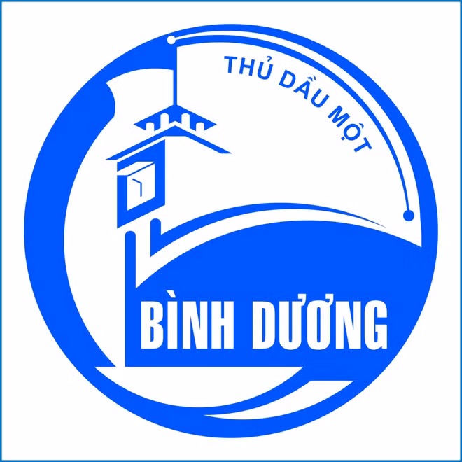 Cổng TTĐT Bình Dương cho biết logo tỉnh có hình ảnh đồng hồ chợ Thủ, tượng trưng công cụ ghi lại quá trình vận động hình thành và phát triển của Thủ Dầu Một, Bình Dương. Ngoài ra, logo còn thể hiện hình ảnh cánh hoa dầu, gắn với tên gọi Thủ Dầu Một, hình ảnh bình gốm sứ, đại diện ngành nghề truyền thống của tỉnh, hình ảnh vi mạch, chiếc chén đựng "vàng trắng" cao su... Ảnh: Cổng TTĐT Bình Dương.