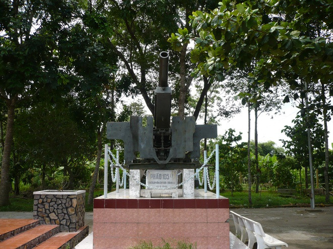  Cổng TTĐT Hậu Giang cho biết Khu di tích Chiến thắng Tầm Vu ở huyện Châu Thành A trở thành di tích lịch sử - văn hóa cấp quốc gia vào năm 1991. Nơi đây là một dấu son trong truyền thống cách mạng của dân tộc. Ảnh: Cổng TTĐT Hậu Giang.