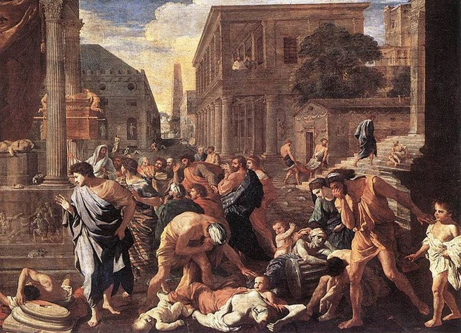 Căn bệnh xuất hiện trong chiến tranh Peloponnisos (431-404 TCN). Đây là cuộc chiến giữa các thành bang Hy Lạp cổ đại. Người Athens ban đầu chiếm ưu thế, sau khi bị bệnh dịch tấn công khiến quân đội và dân chúng suy giảm. Cuối cùng, liên minh Peloponnisos được lãnh đạo bởi thành bang Sparta, đã đánh bại liên minh Delos do Athens dẫn đầu.