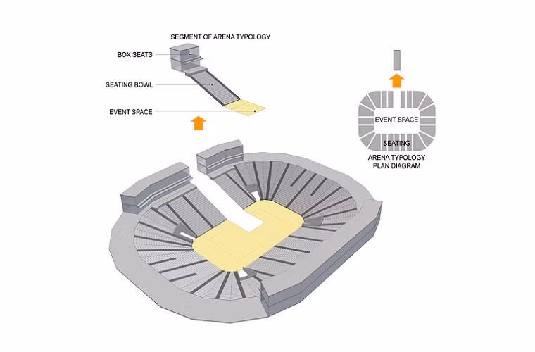 Chính vì thế ngôi nhà có cấu trúc khá đặc biệt, giống như một khán đài lớn. Tại phòng khách, màn chiếu sẽ được thả xuống khoảng không bên dưới, các kệ ngồi xem được làm bằng gỗ và xếp theo kiểu bậc thang để tiện theo dõi màn hình.