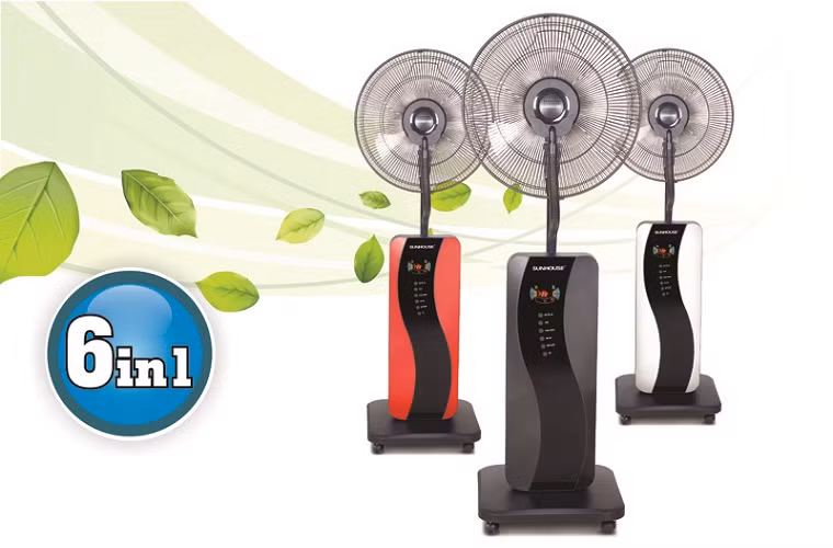 4. Tích hợp nhiều tính năng Hiện nay, một số quạt phun sương tích hợp thêm các tính năng tạo mùi hương, tỏa mùi hương đuổi côn trùng. Tuy nhiên, khi mua hoặc sử dụng sản phẩm, bạn cần cân nhắc chúng có thực sự cần thiết hay không, tránh bỏ các hương liệu không rõ nguồn gốc vào nước, gây khó chịu và tiềm ẩn nguy cơ dị ứng đường thở.