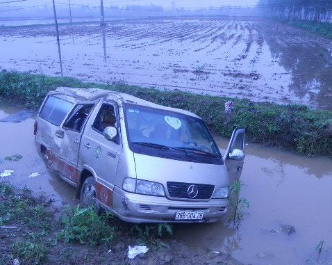 Hiện trường vụ tai nạn.