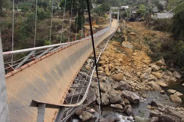 Hiện trường vụ tai nạn.