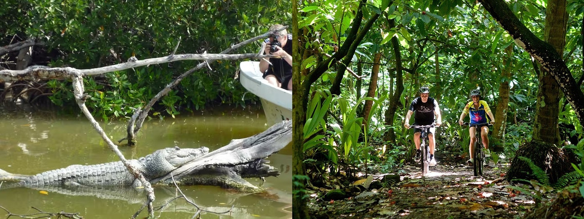 Ngoài trải nghiệm đặc biệt ở hang, du khách còn có thể chèo thuyền kayak ở phá nước Chichankanab cạnh đó và tìm hiểu về cá sấu trong môi trường sống tự nhiên, đạp xe xuyên rừng, lặn biển... Ảnh: Thetravel.